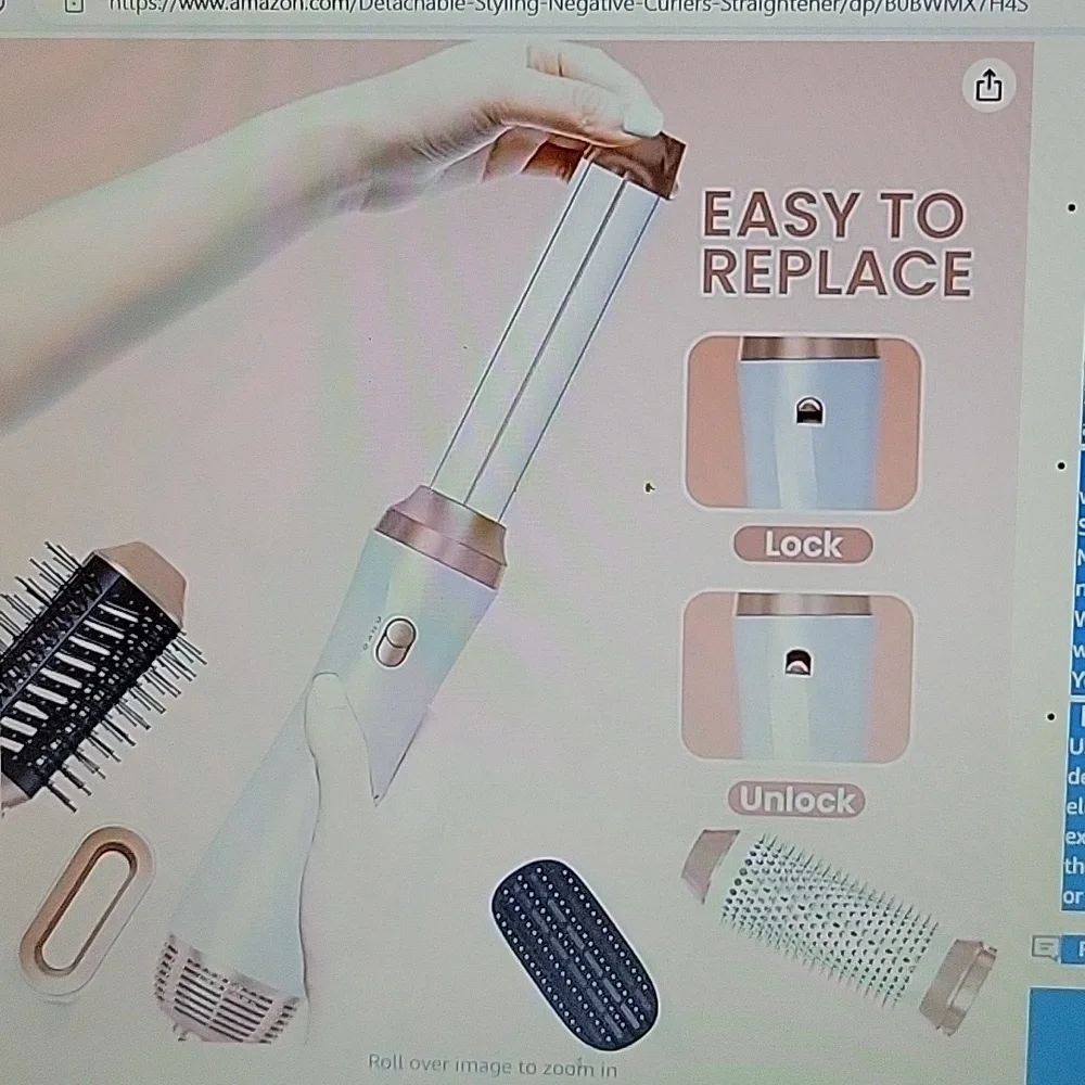 Ukliss 6 in 1 multi function hair styler Salon grade 360° swivel cord New in boX
